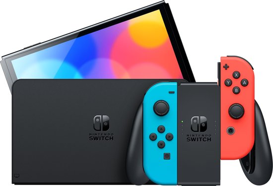 Nintendo Switch OLED Neon Rood/Neon Blauw