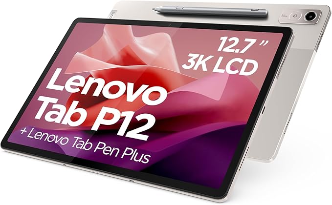Lenovo Tab P12 - 12.7 Inch - 256GB - Silver