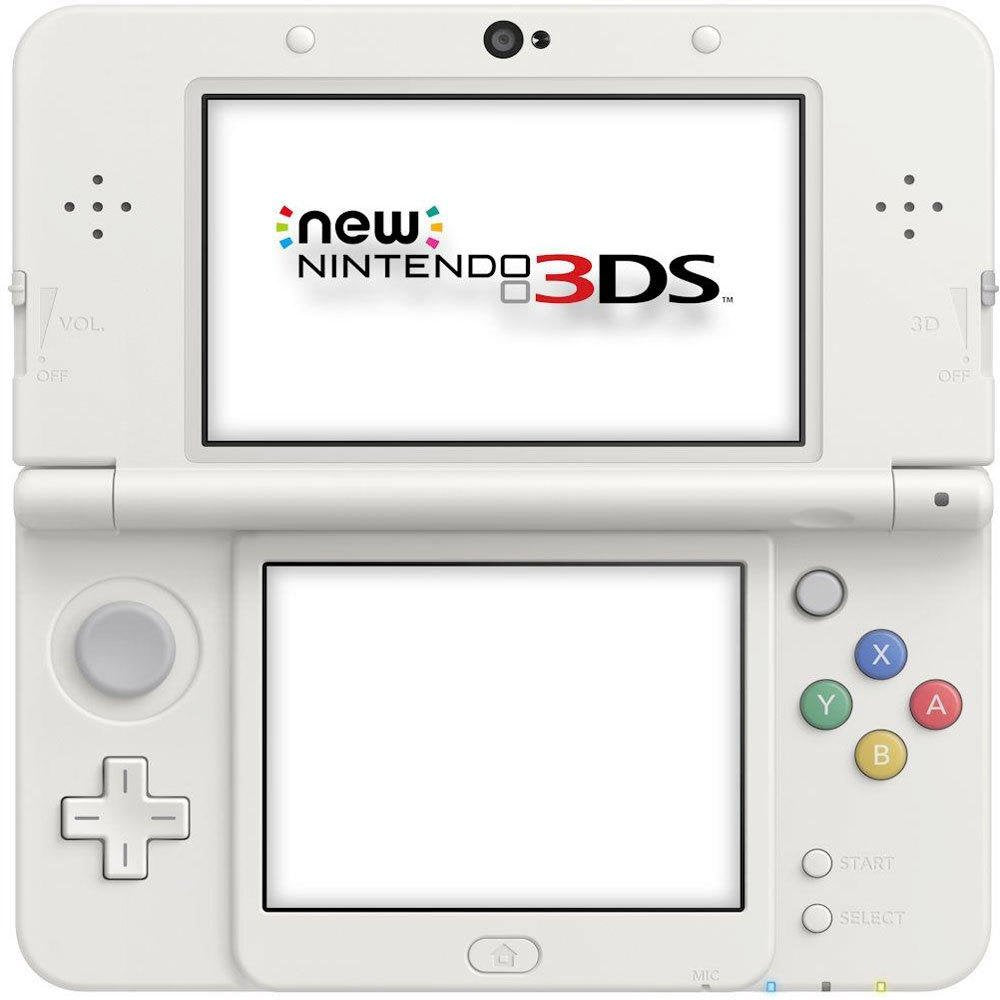 New Nintendo 3DS White - Nintendogs + Super Mario 3D Land  (Cartridge Only) Bundle